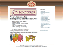 Tablet Screenshot of minidekor.co.rs